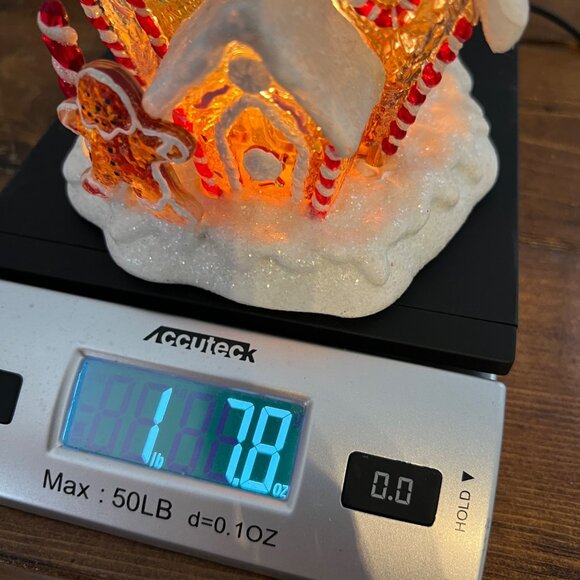 Ginger Bread House Light Up House Acrylic Vintage Christmas Candy Cane - Picture 9 of 9